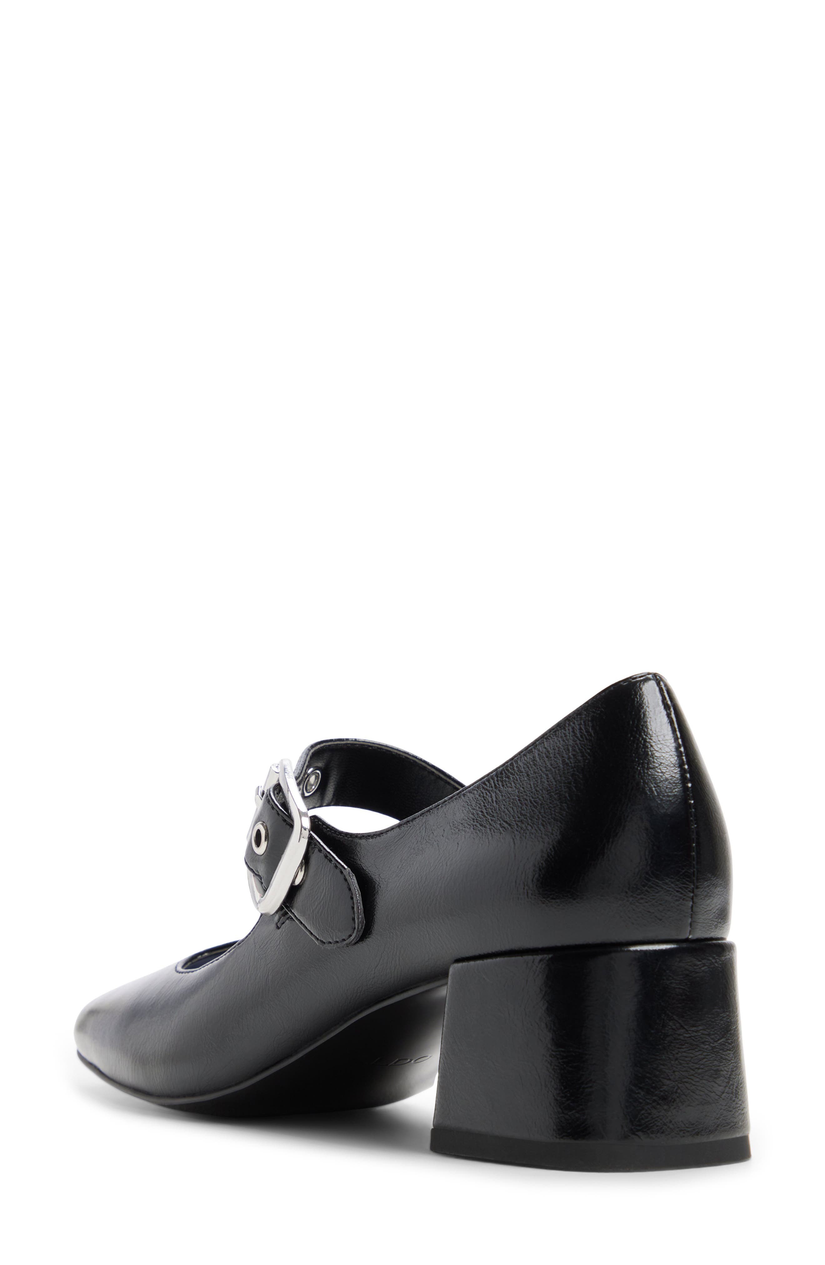 Baldemar Faux Leather Mary Jane Pump, Alternate, color, BLACK