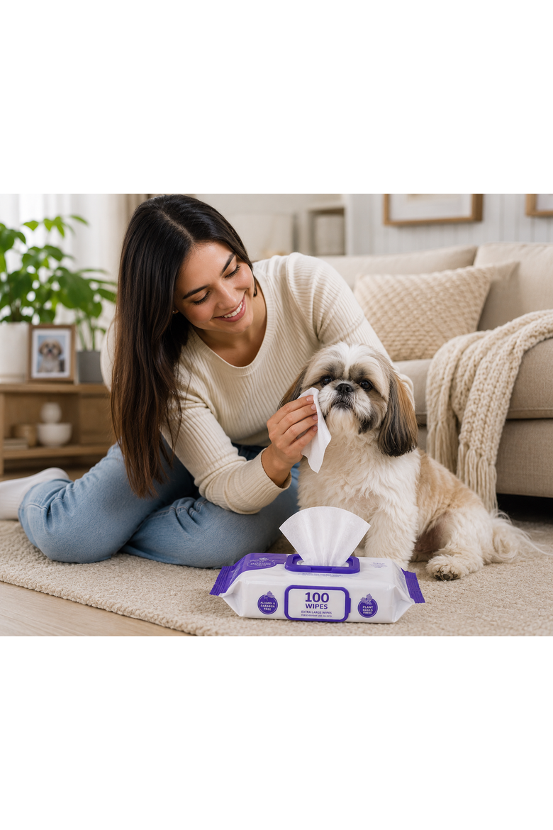 Lavender Pet Wipes 12-Pack, 1200 Wipes, Alternate, color, White