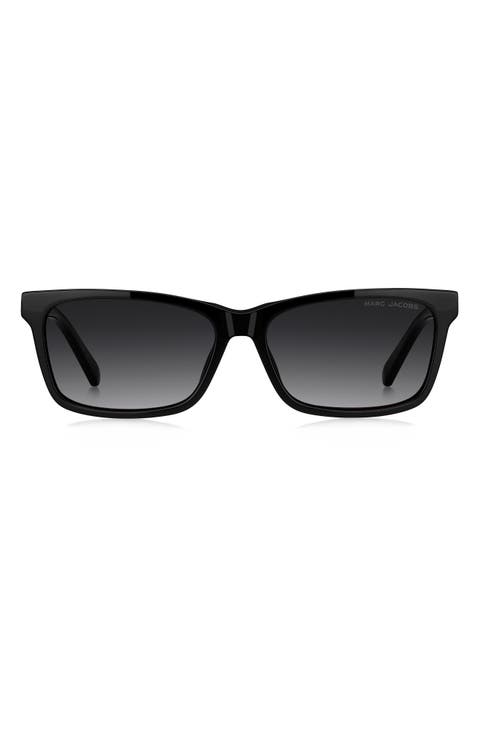 56mm Rectangular Sunglasses