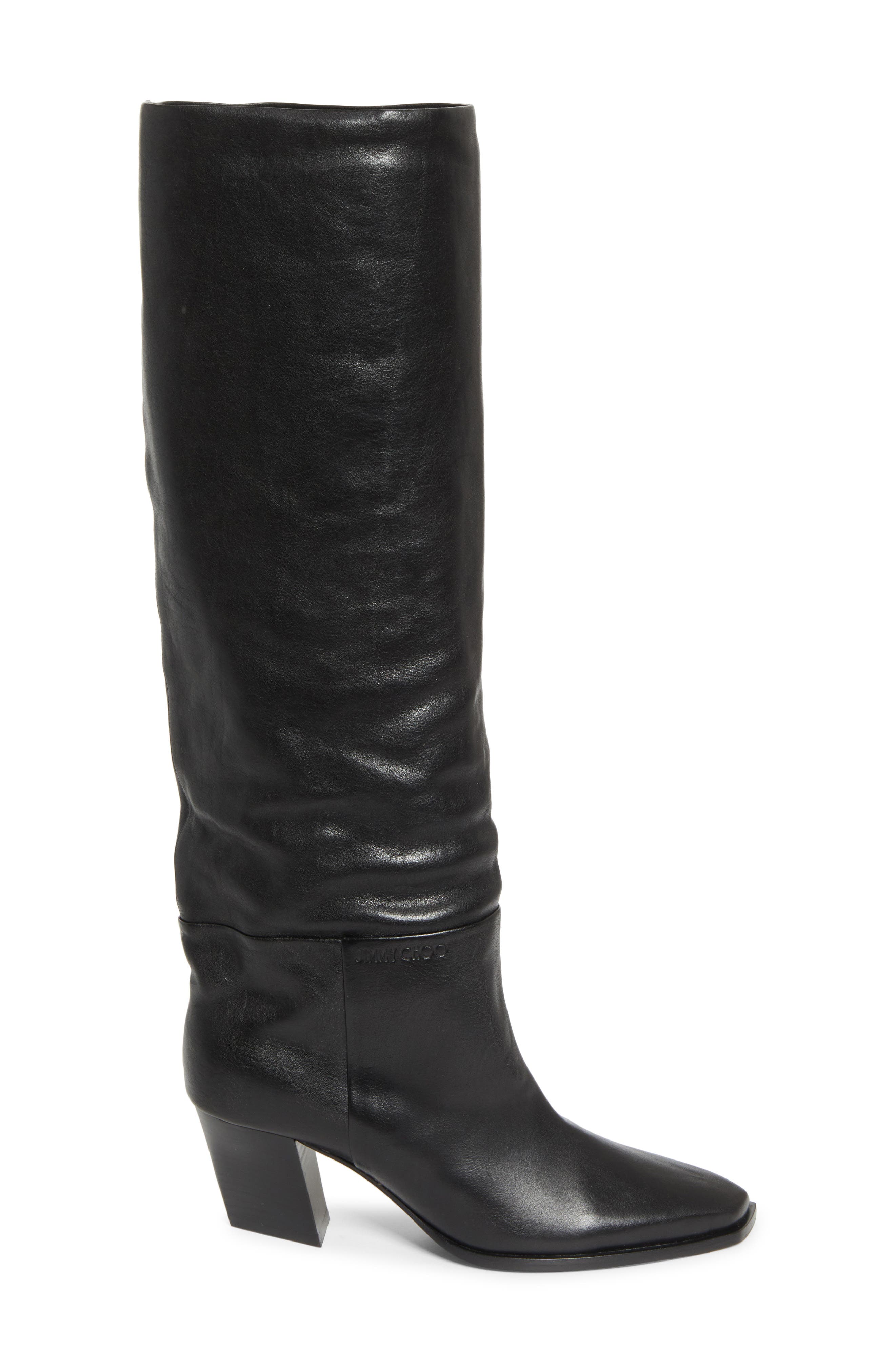 Jimmy Choo Hart Knee High Boot, Alternate, color, Black