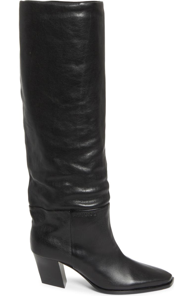 Jimmy Choo Hart Knee High Boot, Alternate, color, Black