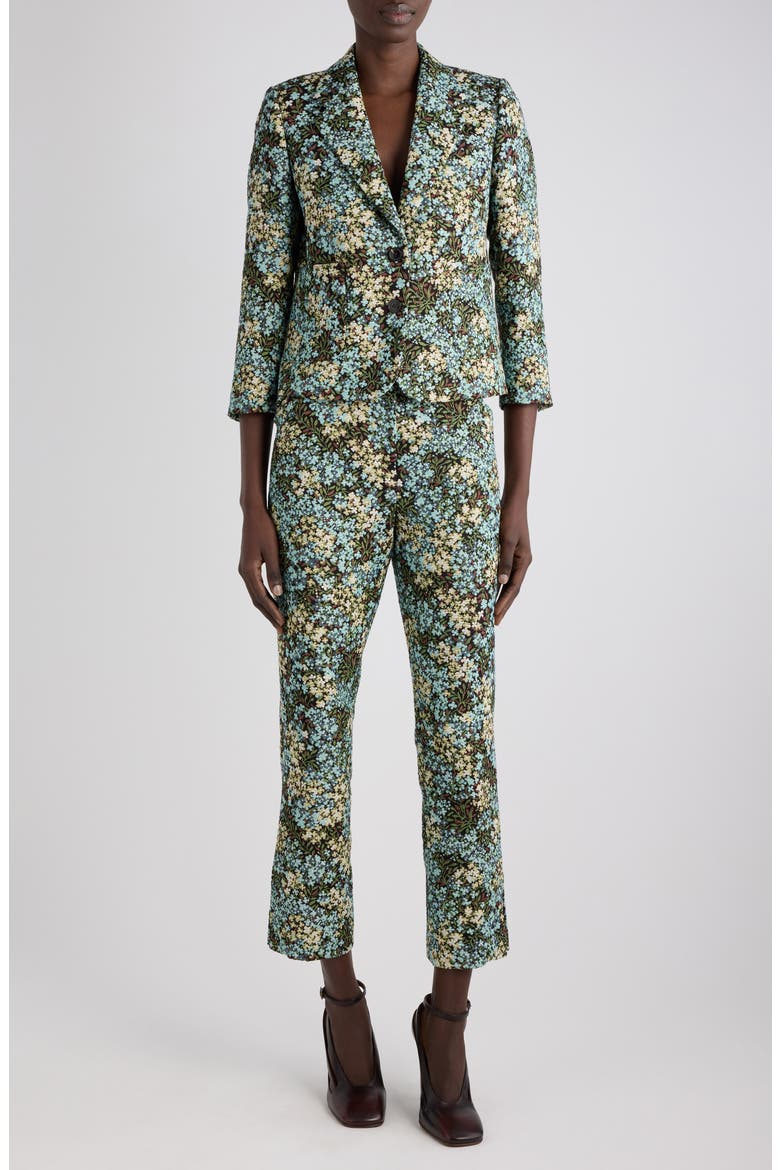 Bamis Floral Motif Jacket, Alternate, color, SKY