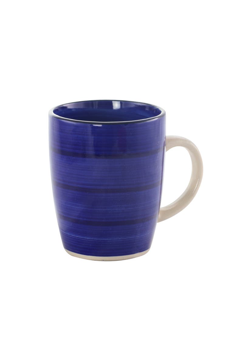 Gibson Color Vibes 12 Piece Handpainted Stoneware Dinnerware Set, Alternate, color, Yellow