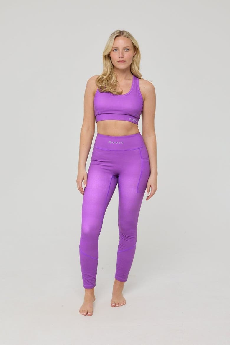 Infinite High Waisted Leggings - Purple, Alternate, color, Purple