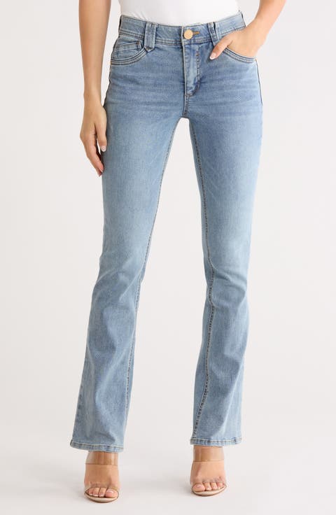 AbSolution High Waist Itty Bitty Bootcut Jeans