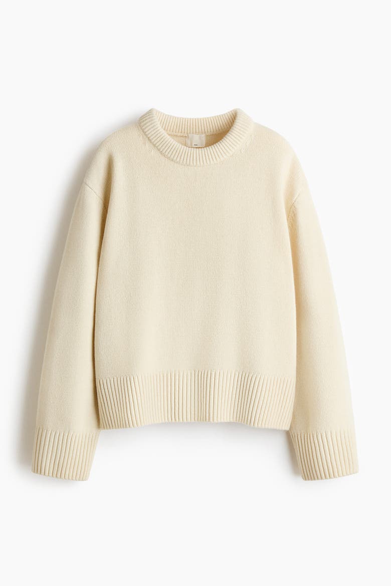 Wool Jumper, Alternate, color, Light beige