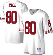 Mitchell & Ness Men's Mitchell & Ness Jerry Rice White San Francisco 49ers Legacy Replica Jersey