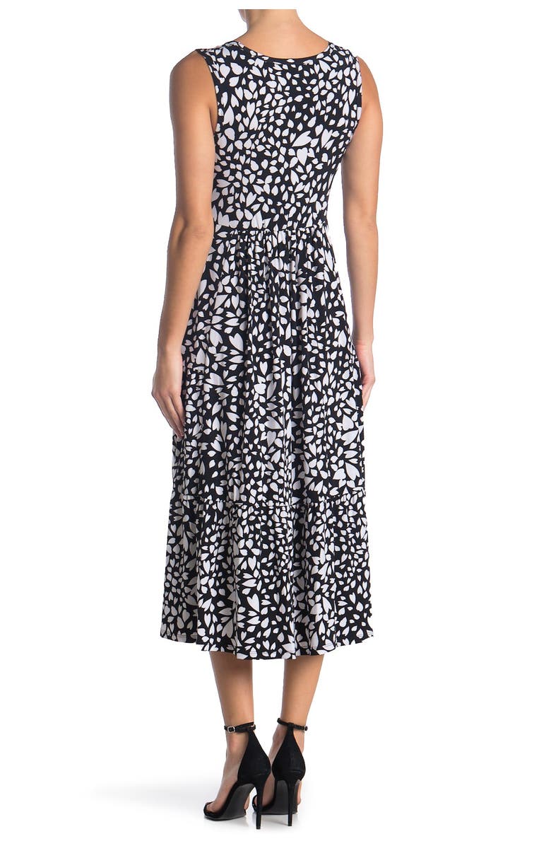 Robbie Bee Printed Sleeveless Midi Dress, Alternate, color,