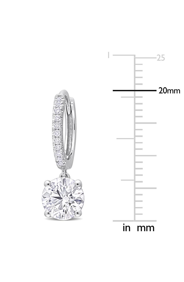 Julianna B. Lab-Grown Diamond Dangle Huggie Earrings 14k, Alternate, color, White Gold