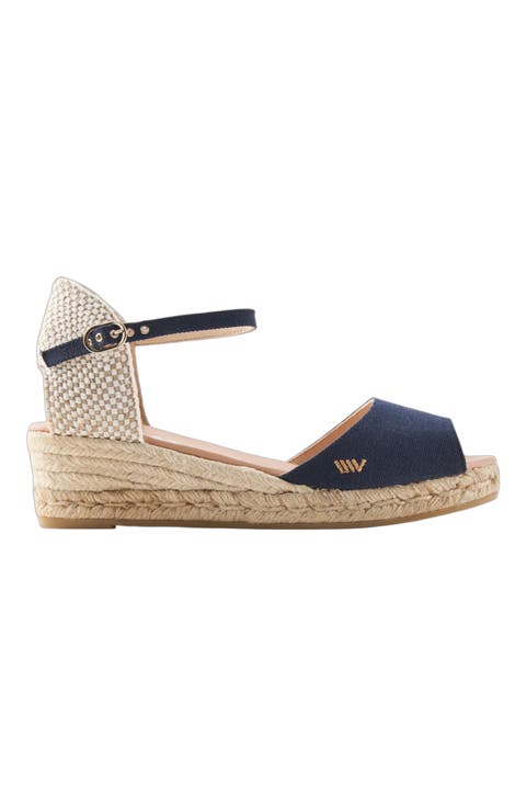 Cavall Canvas Espadrille Sandal Wedges