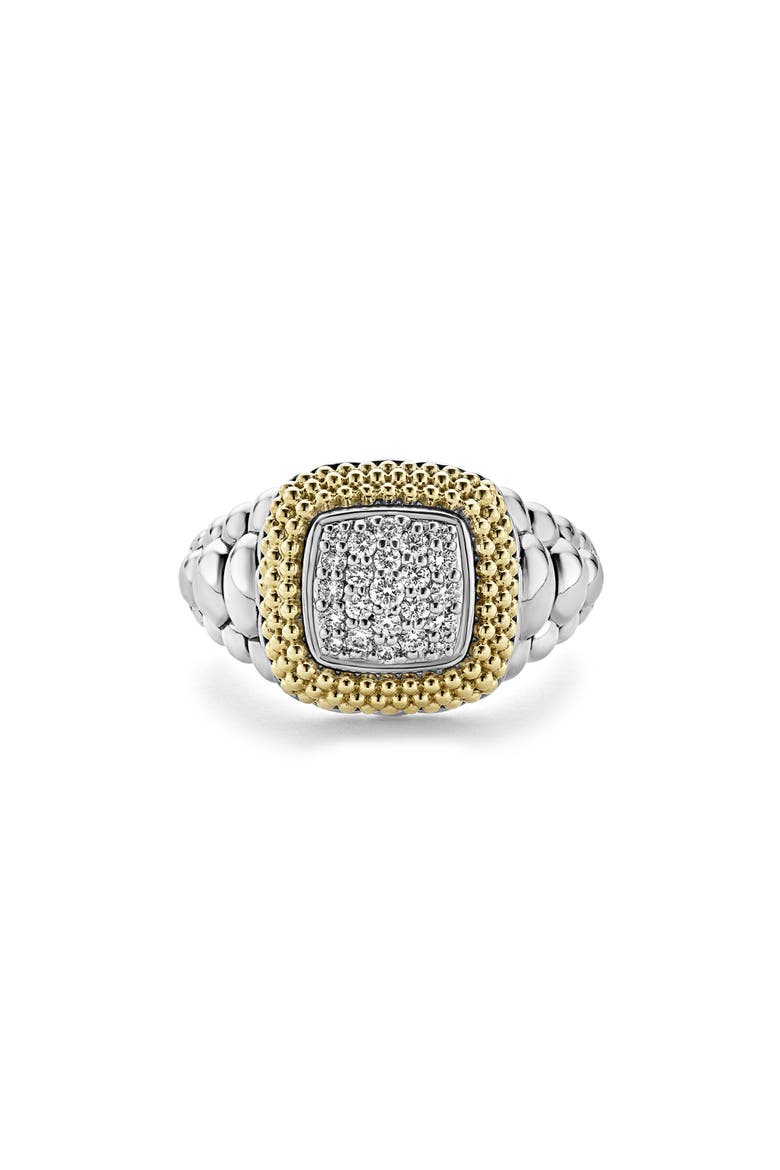 Diamond Lux Square Ring, Alternate, color, DIAMOND
