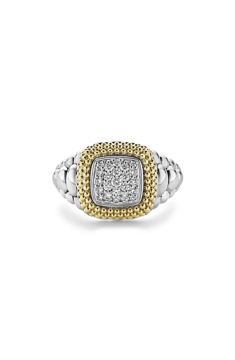 LAGOS Diamond Lux Square Ring, Alternate, color, 
