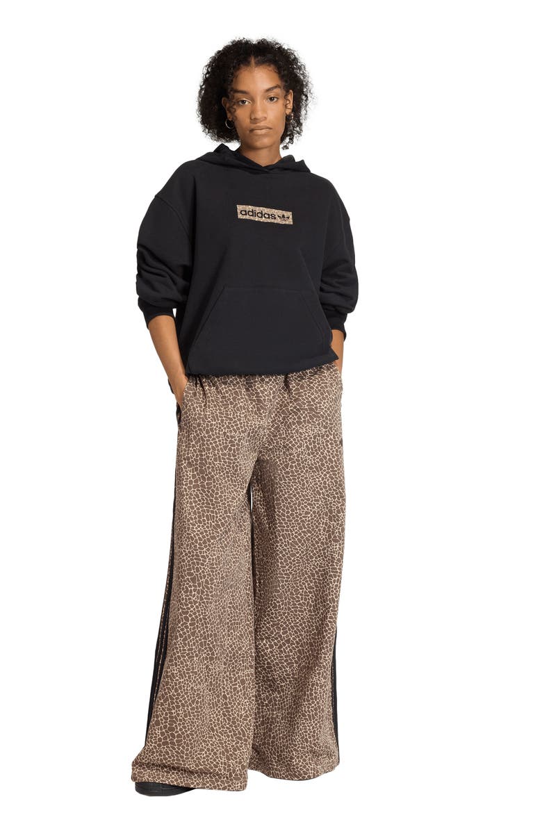 adidas Originals Firebird Cotton Twill Oversize Track Pants, Alternate, color, Earth Strata/ Stone Khaki