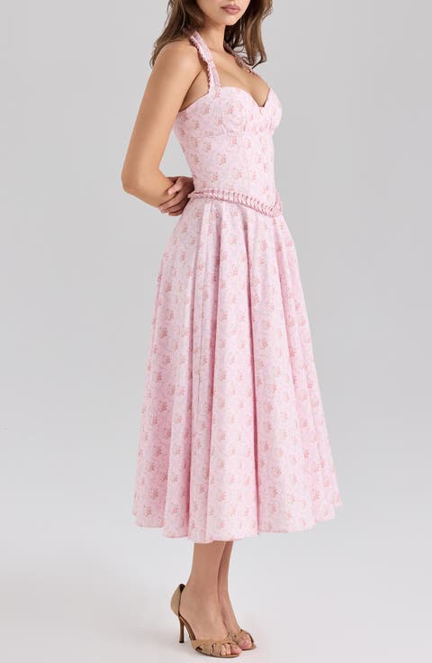 Georgie Halter Neck Midi Dress