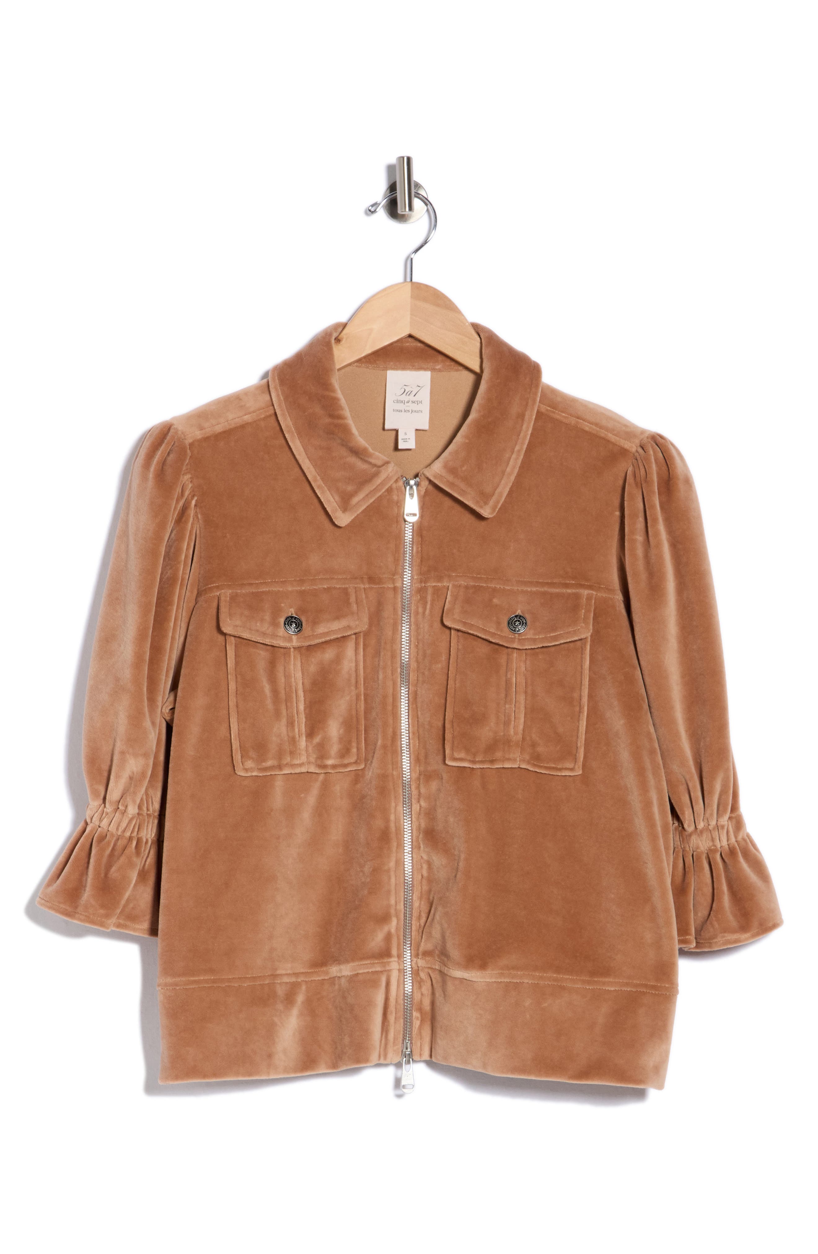 Holly Elbow Sleeve Velour Jacket
