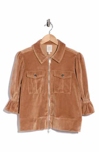 Holly Elbow Sleeve Velour Jacket