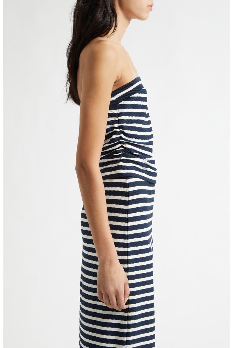 Raya Stripe Strapless Top, Alternate, color, NAVY STRIPE