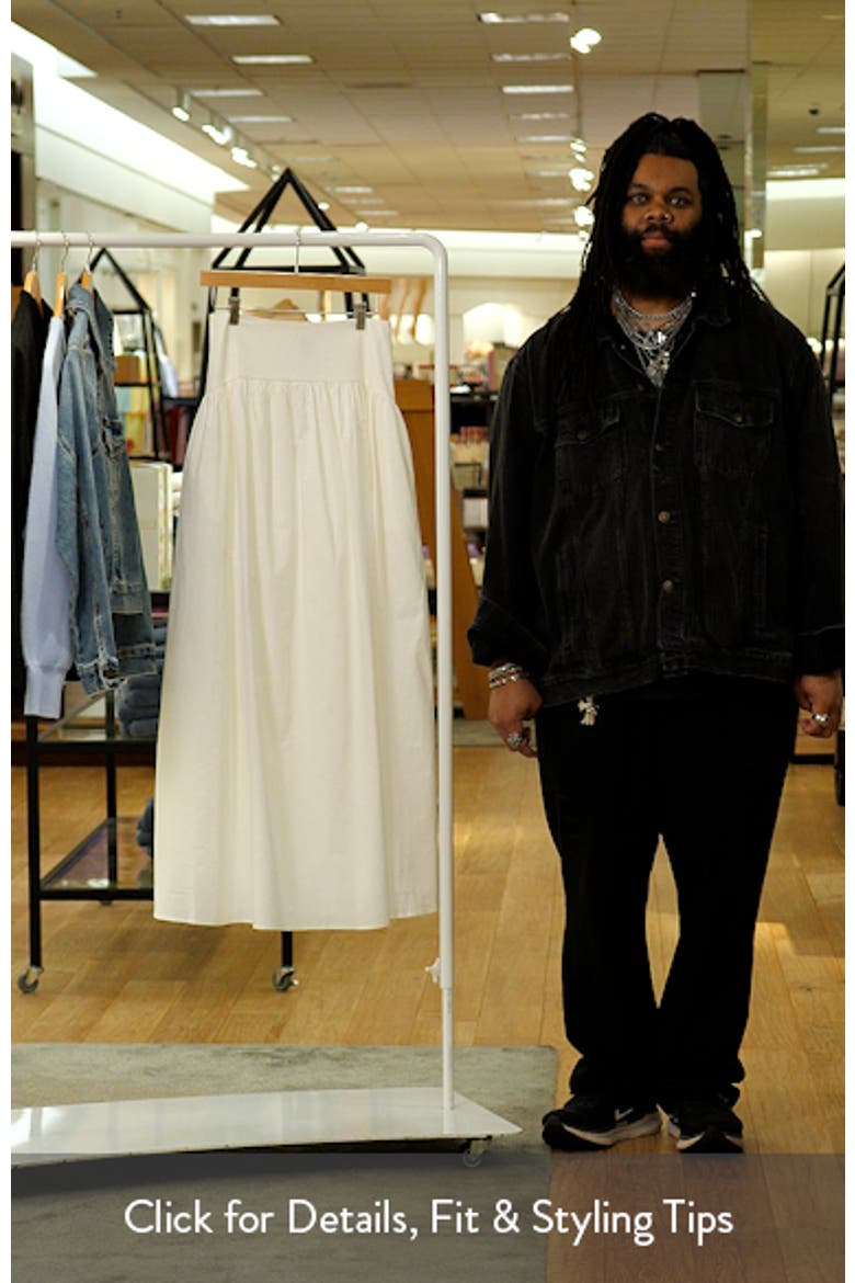 Nesa Linen & Cotton Blend Maxi Skirt video