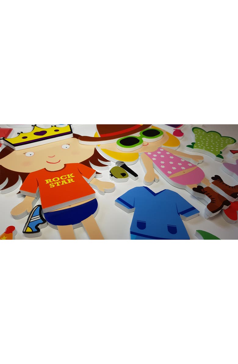 Buddy & Barney Bath Time Stickers, Fancy Dress, 35 Foam Pieces, Kids 3+, Alternate, color, Multicolored