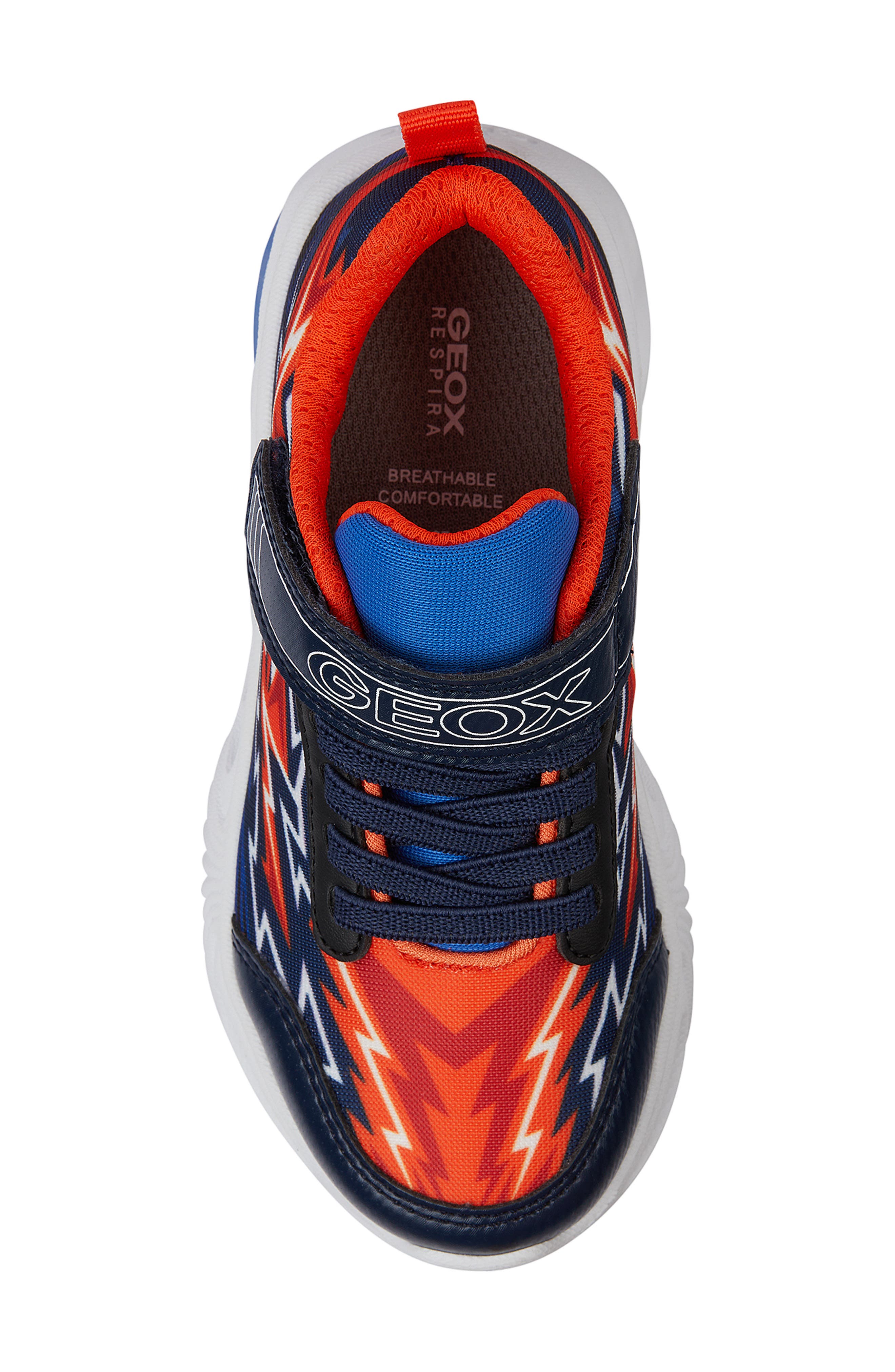 Kids' Assister Light-Up Sneaker, Alternate, color, NAVY/ ORANGE