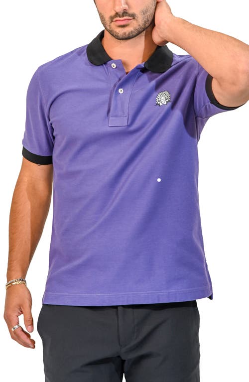 Maceoo Mozartspecktip Stretch Nylon Polo In Blue