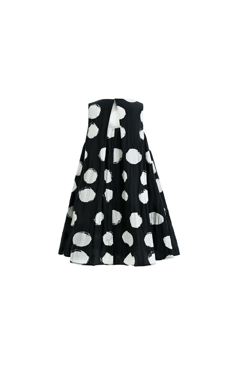 Tulleen Polka Dot Sleeveless Dress, Alternate, color, Black
