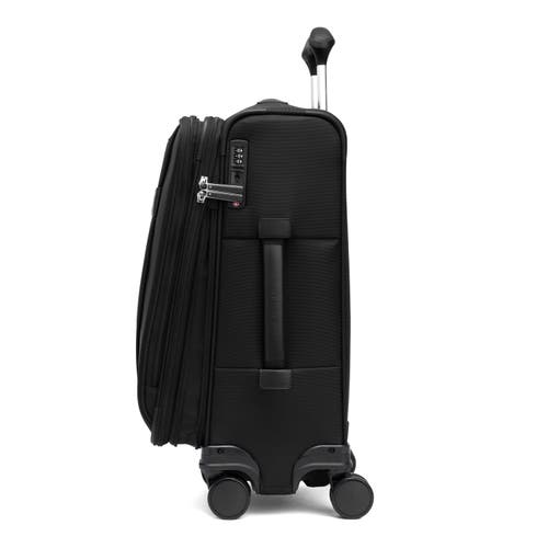 Travelpro Versapack + Lightweight Softside Expandable 21" Carry On Spinner Luggage In Black
