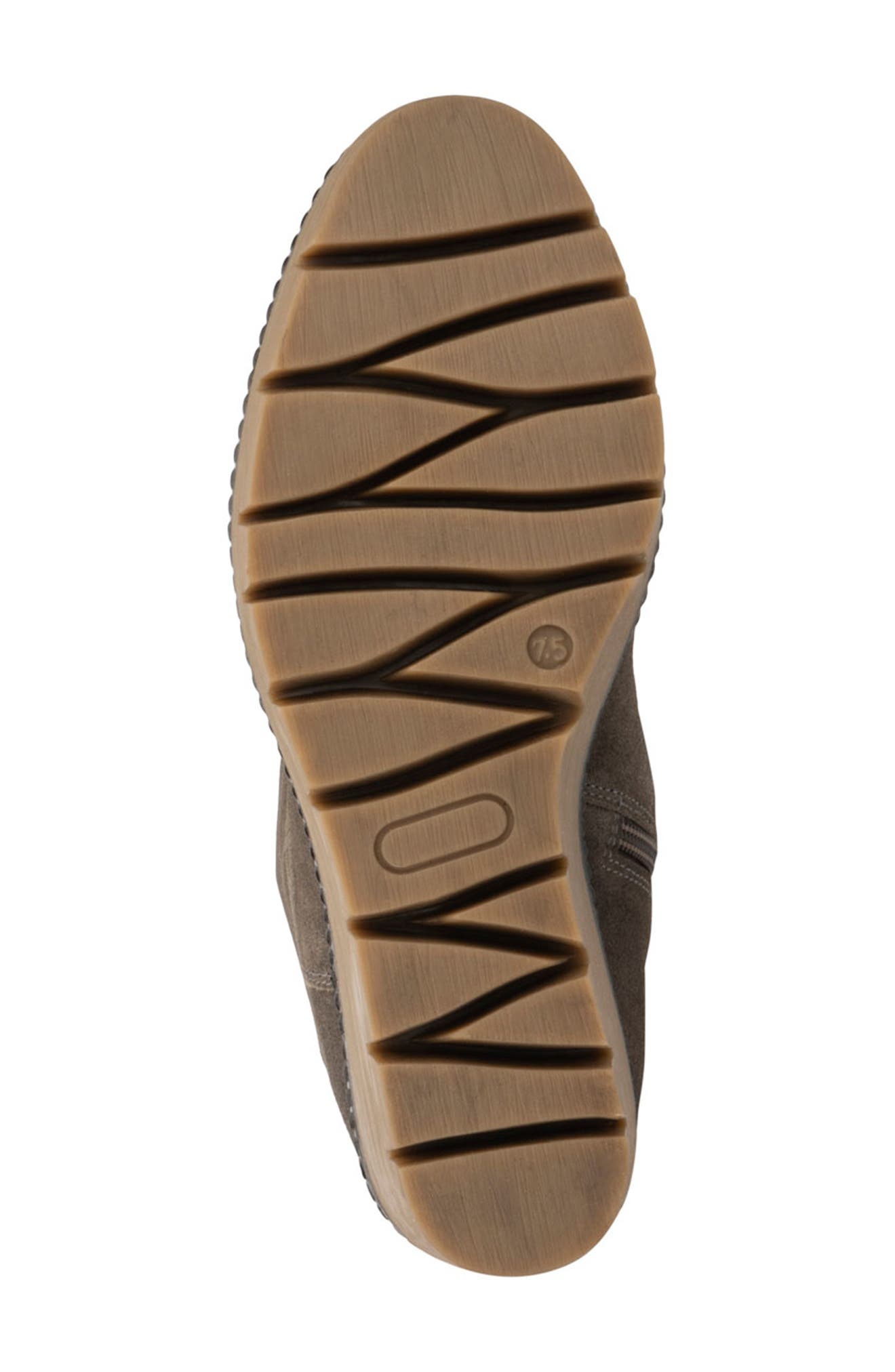 VINTAGE FOUNDRY Maisie Shirred Wedge Knee High Boot, Alternate, color, Grey