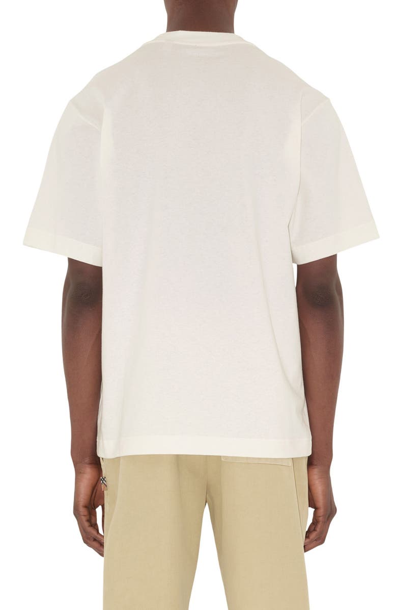 Burberry Cross Stitch EKD T-Shirt, Alternate, color, Chalk