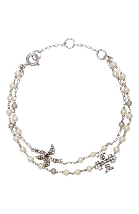 Moondance Multistrand Faux Pearl Bracelet