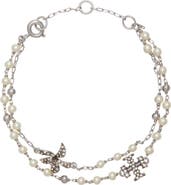 Tory Burch Moondance Multistrand Faux Pearl Bracelet