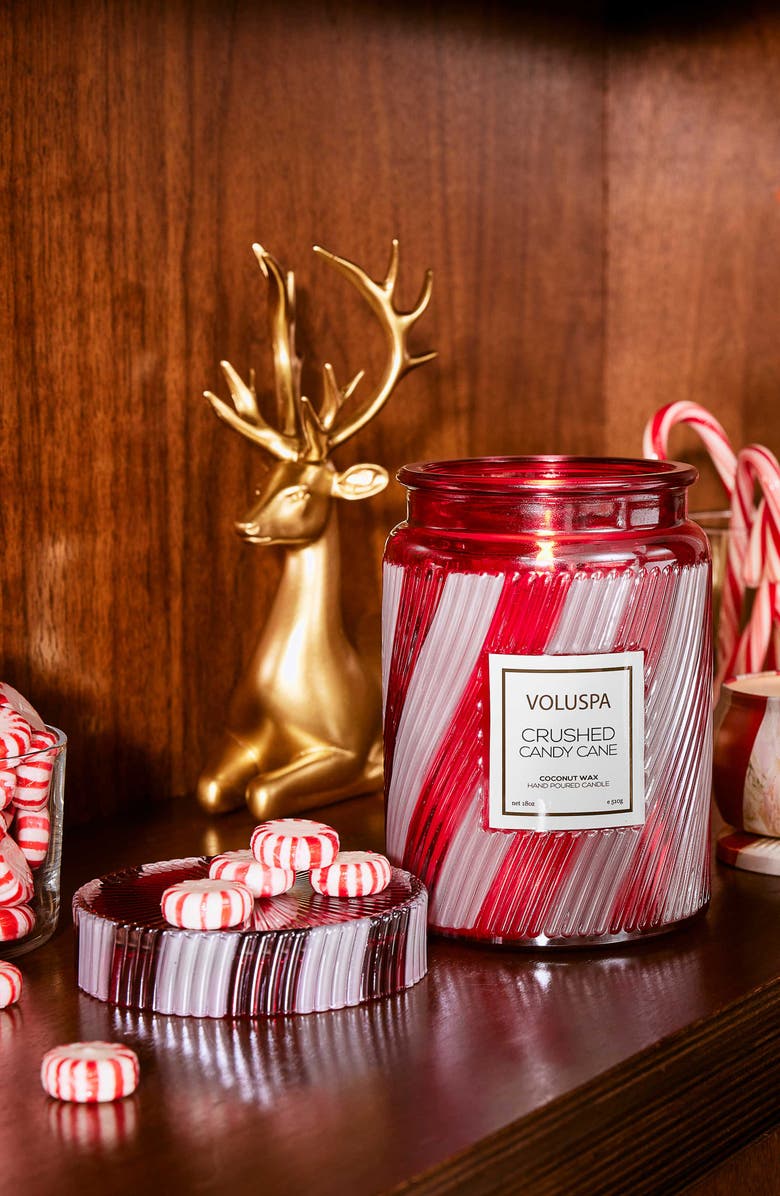 Voluspa Crushed Candy Cane Large Jar Candle, Alternate, color, Crushed Candy Cane