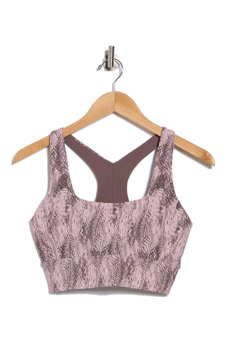 Perform Print Sports Bra, Alternate, color, GREY PYTHON PRINT