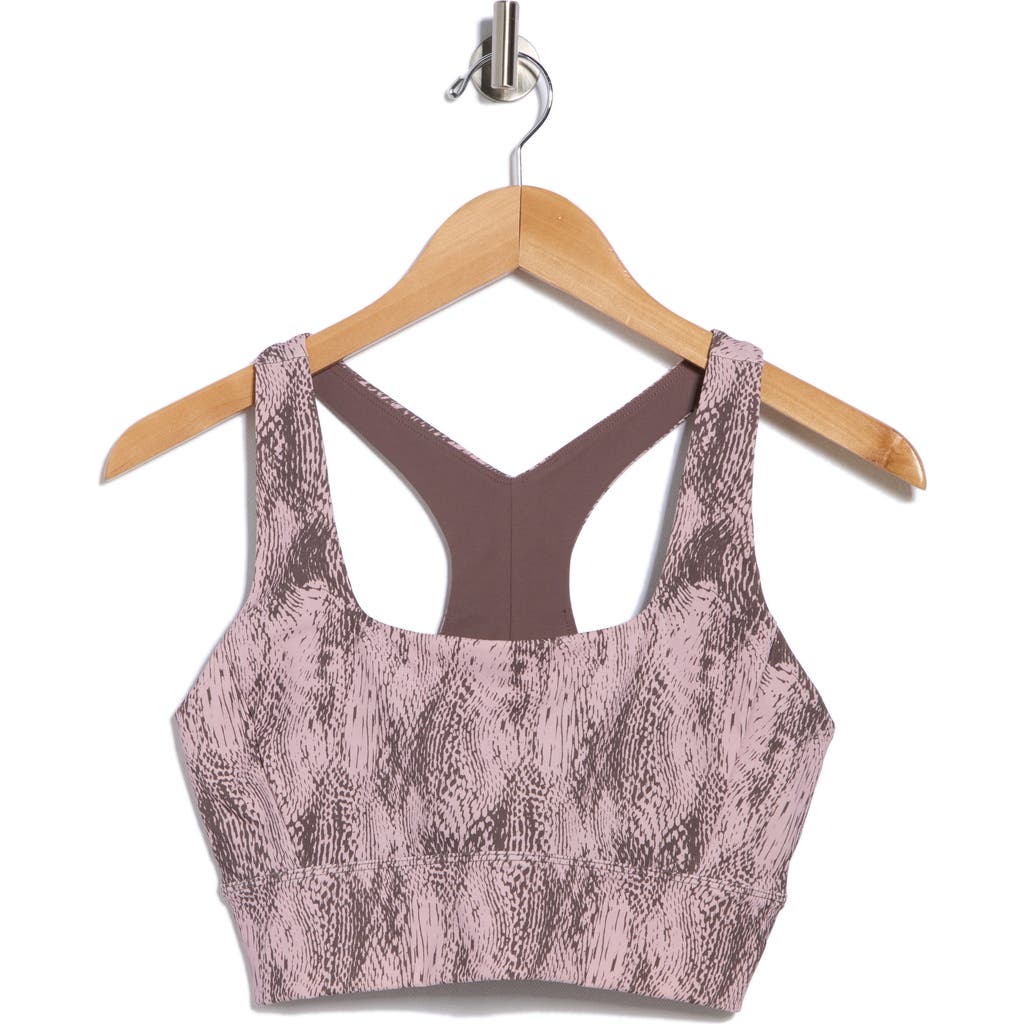 Z By Zella Perform Print Sports Bra In Gray