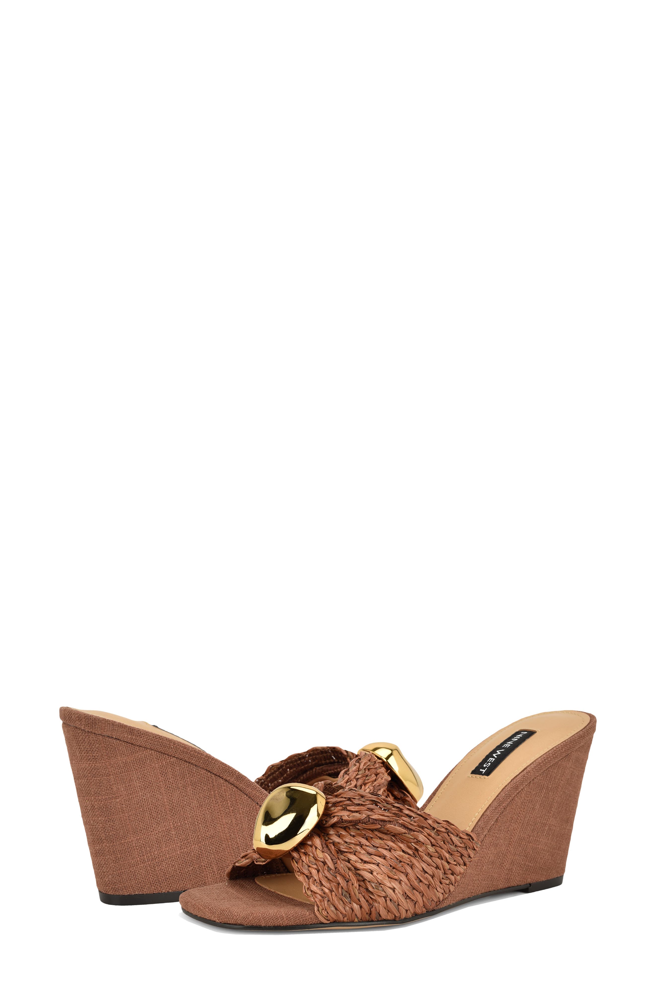Nine West Nessla Wedge Sandal, Alternate, color, 
