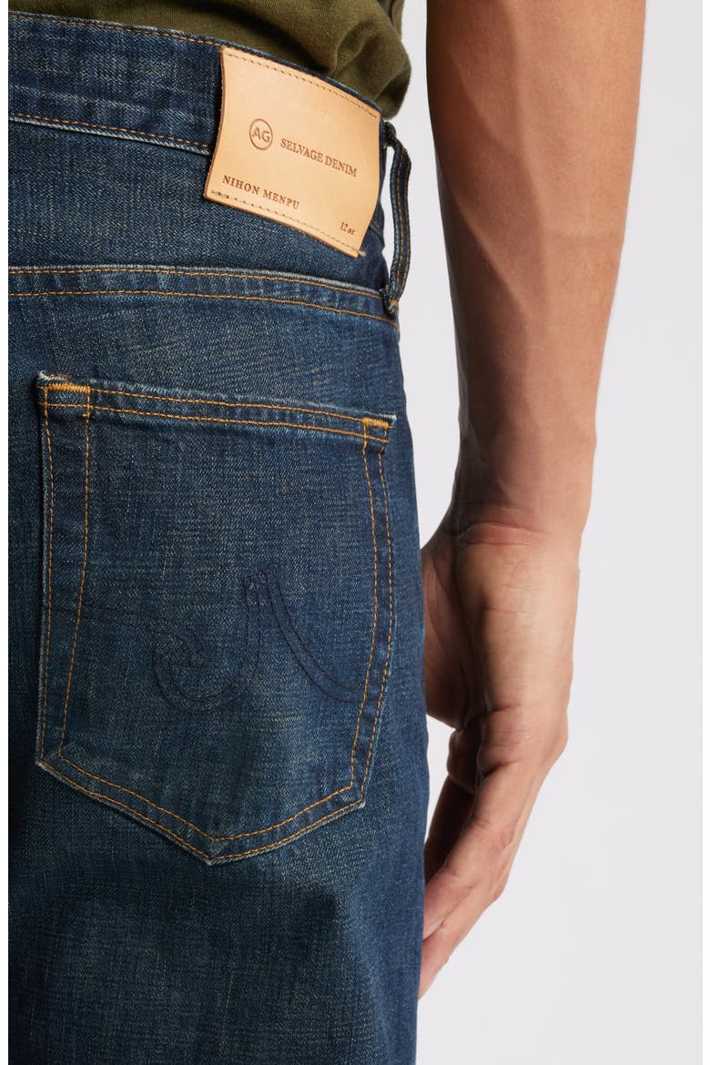 Tellis Slim Ikigai Rigid Red Line Selvedge Jeans, Alternate, color, 15 YEARS DOME