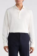 Peter Millar Ashby Silk & Cotton Long Sleeve Polo