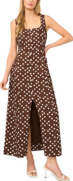 Halogen® Polka Dot Sleeveless Dress