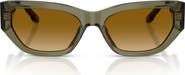 Tory Burch 55mm Rectangular Sunglasses