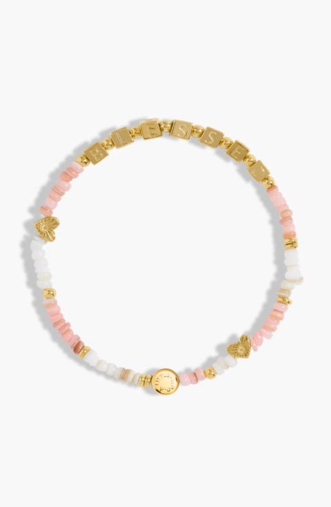 Happy Little Moments 'Blessed' Bracelet In Gold-Tone Plating