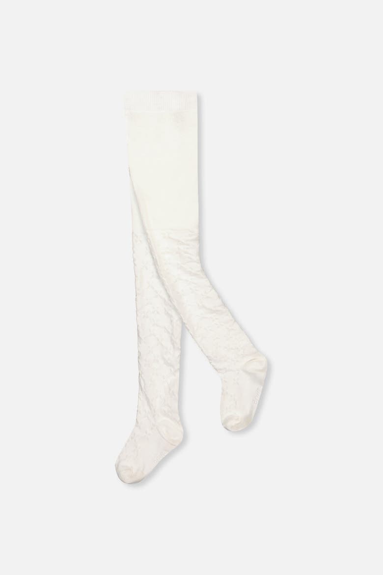 Knit Textured Tights, Main, color, Off-White