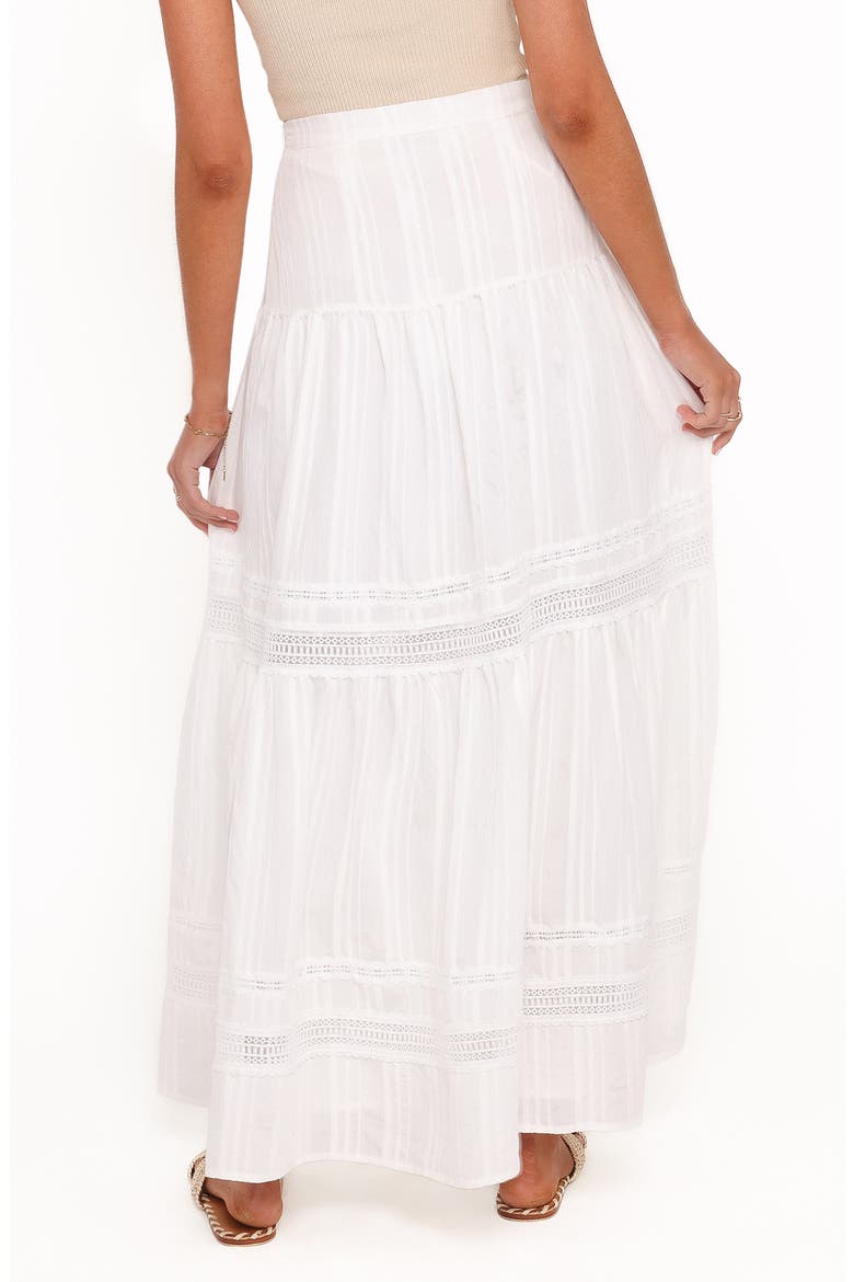 Peony Maxi Skirt, Alternate, color, WHITE