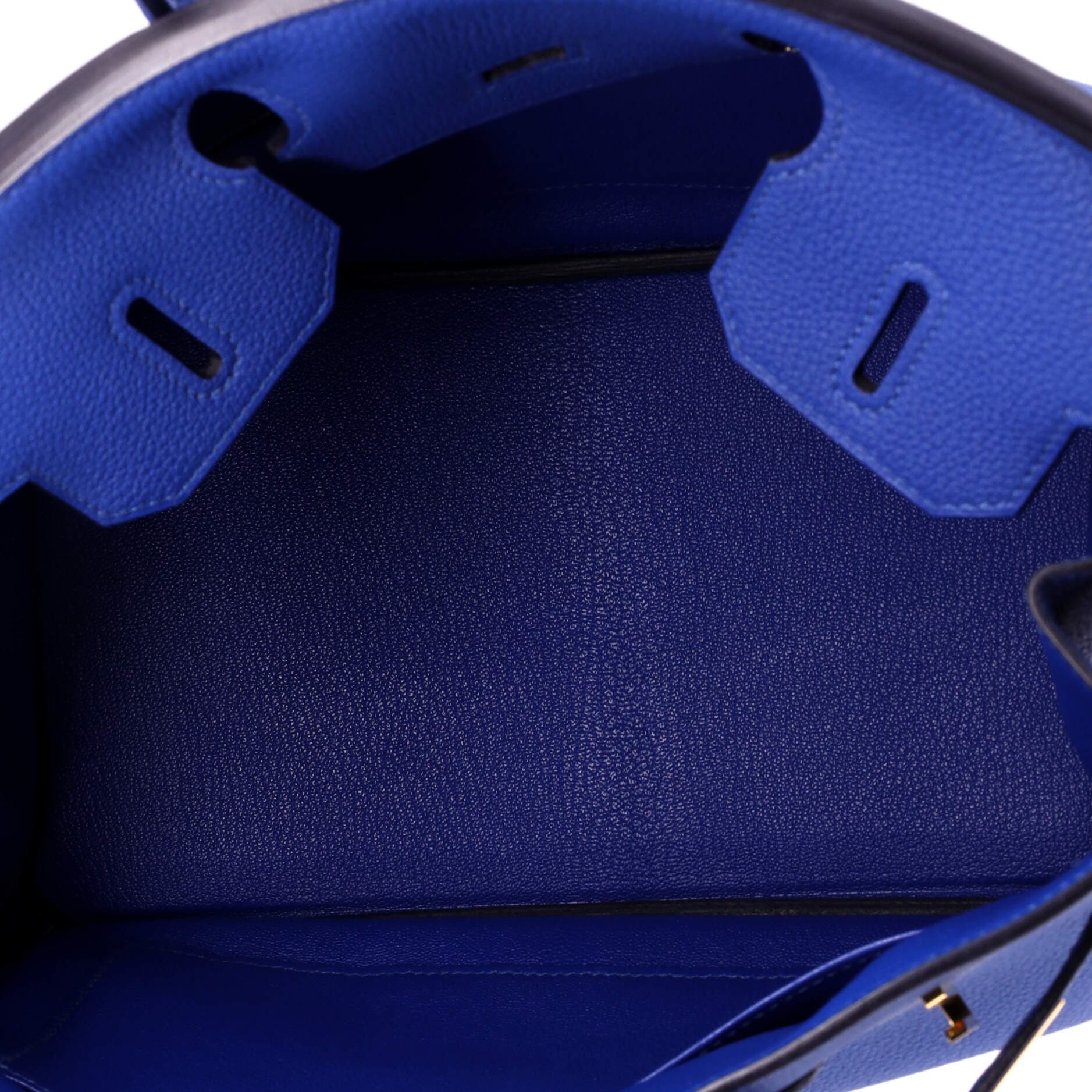 Pre-Owned Hermes Birkin Handbag Blue Togo with Gold Hardware 30, Alternate, color, Bleu France