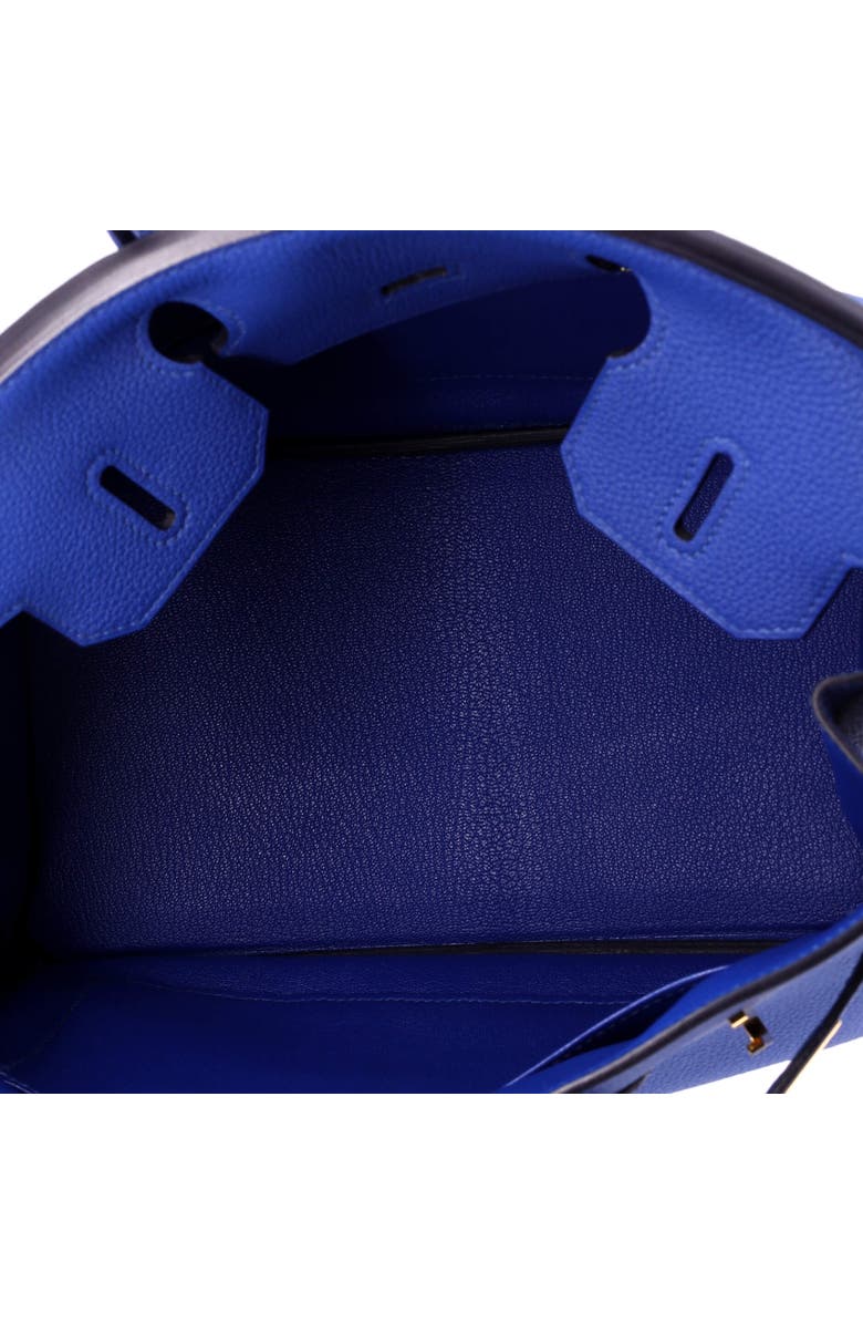 Pre-Owned Hermes Birkin Handbag Blue Togo with Gold Hardware 30, Alternate, color, Bleu France