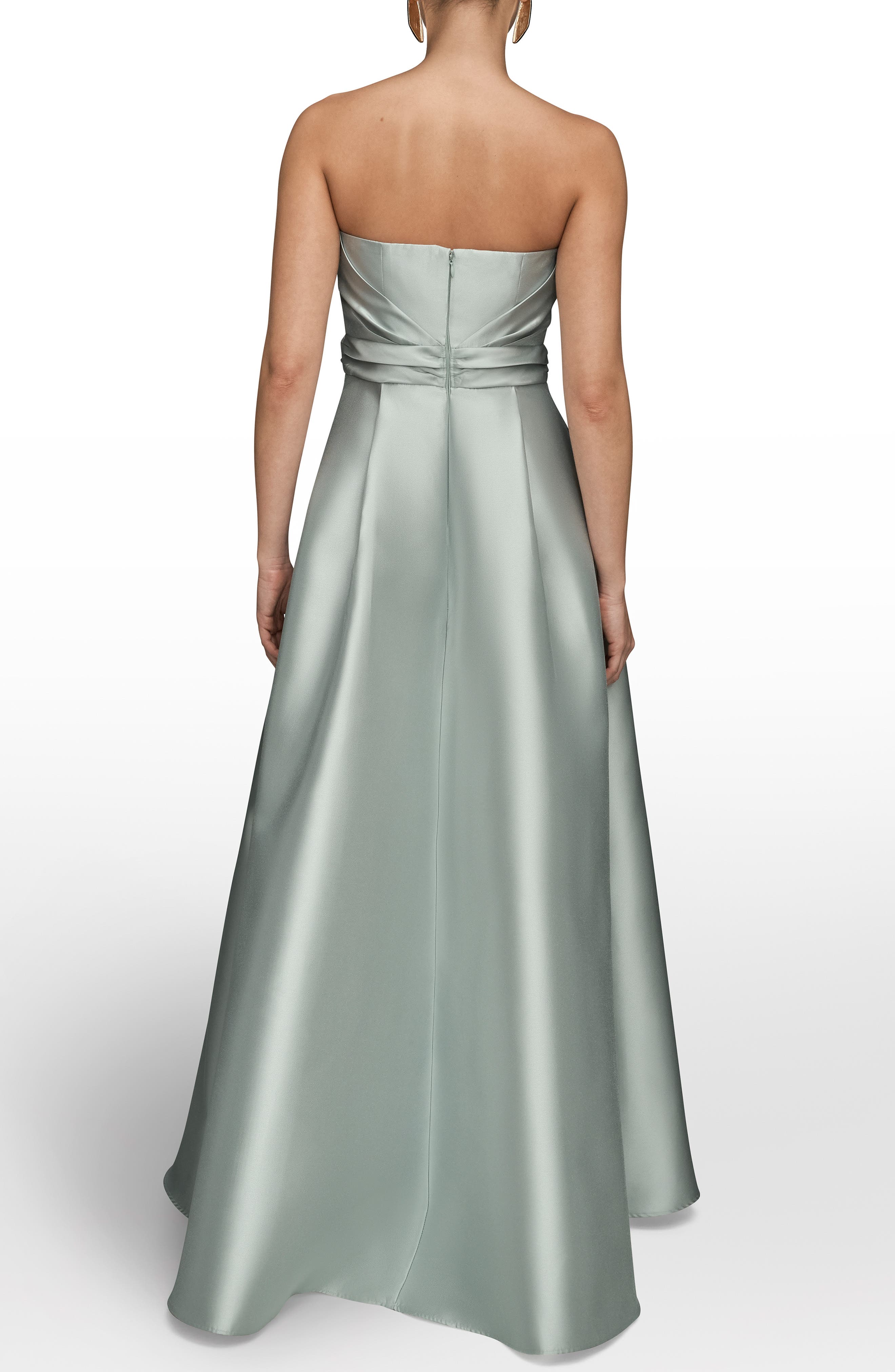 Strapless Satin Gown - image 2