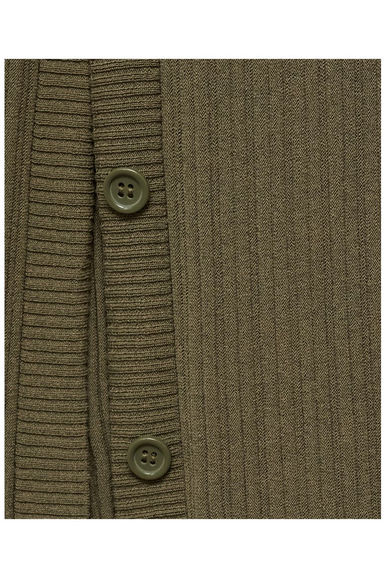 Side Button Rib Sweater Skirt, Alternate, color, KHAKI GREEN