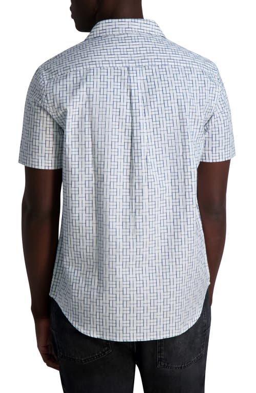 Karl Lagerfeld Paris Short Sleeve Cotton Button-up Shirt