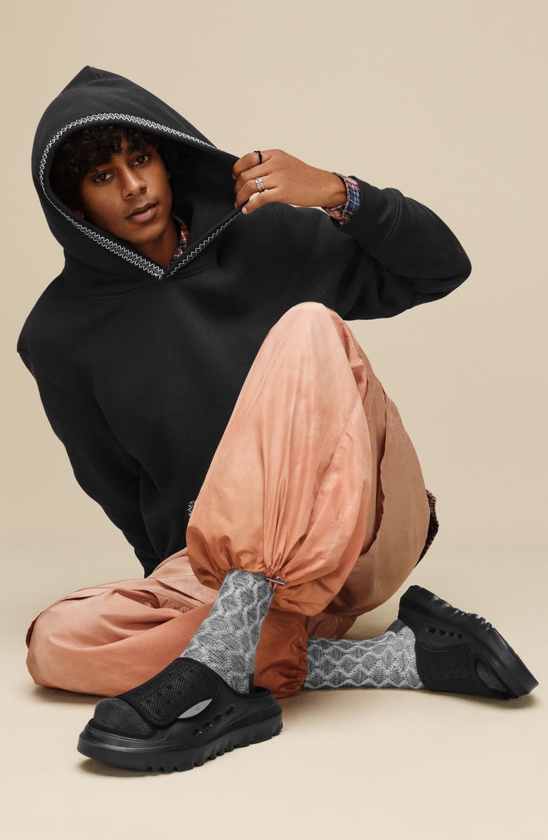 UGG<sup>®</sup> Peakmod Open Toe Sandal, Alternate, color, Black