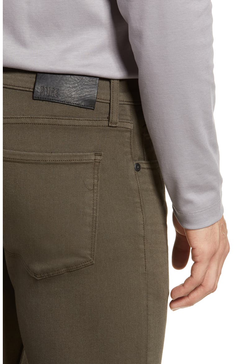 Transcend Lennox Slim Tapered Leg Five Pocket Pants, Alternate, color, RIVER MOSS