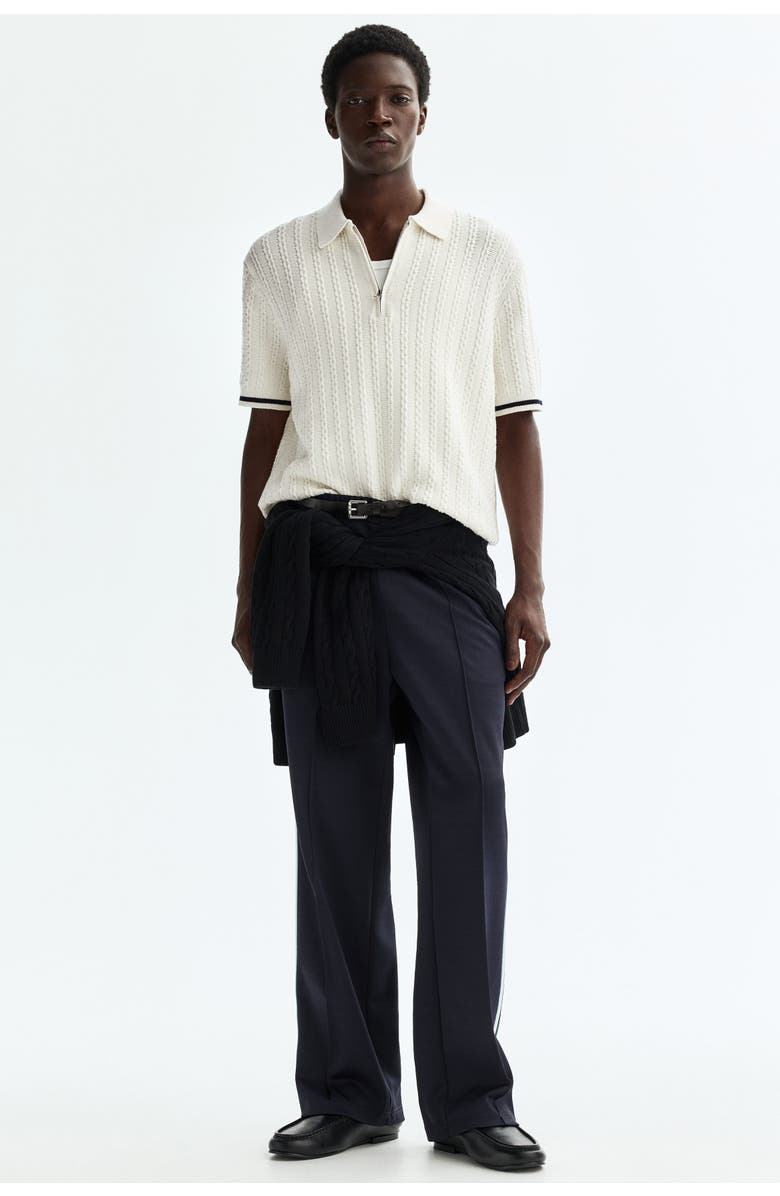 H&M Relaxed Fit Cotton Polo Shirt, Alternate, color, White